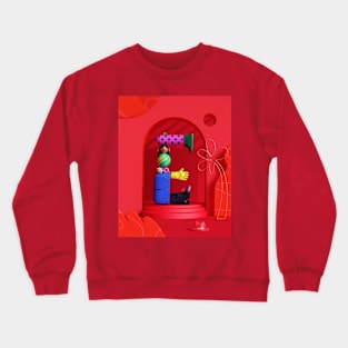 3D Character "E" Crewneck Sweatshirt